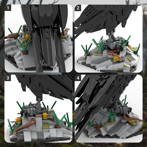 Mocsage MOC-217187 Raven Bird Building Blocks Set (357PCS)