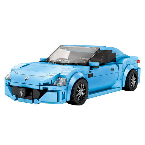 1/24 Scale 8 Studio Supercar Building Blocks Set (384PCS/Blue)