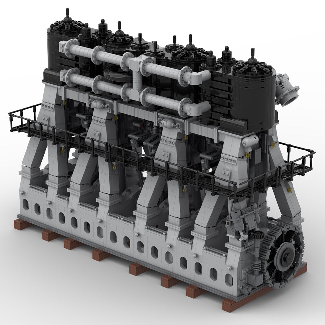 MOC-157380 Titanic Reciprocating Triple Expansion Steam Engine Small Particles Building Blocks Set (6584PCS)