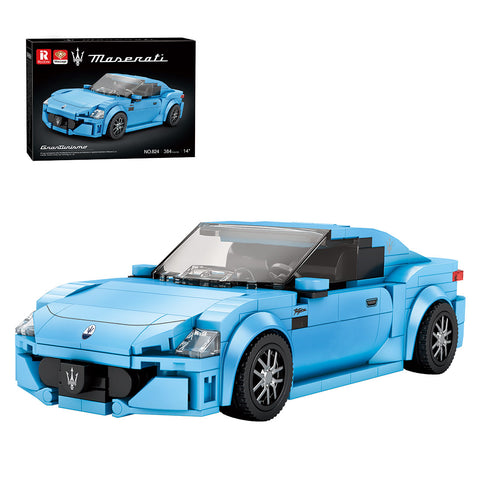 1/24 Scale 8 Studio Supercar Building Blocks Set (384PCS/Blue)