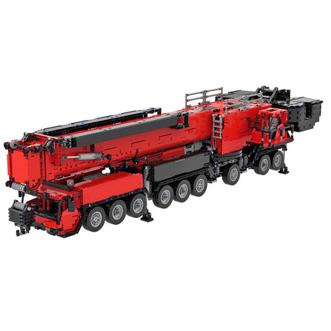 7778Pcs V3 1:20 2.4G 12-Motor 9-Bridge MOC Mobile LTM1750-9.1 All-road RC Crane Model