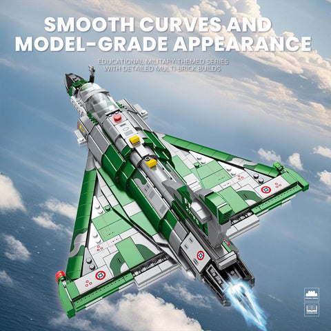 Mocsage MOC-96165 French Military Aviation Fighter Building Blocks Set（1012PCS）
