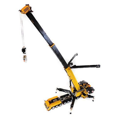7778Pcs MOC Small Particles V3.0 1:20 2.4G RC Mobile LTM1750-9.1 All-terrain Crane Building Blocks Construction Vehicle Model