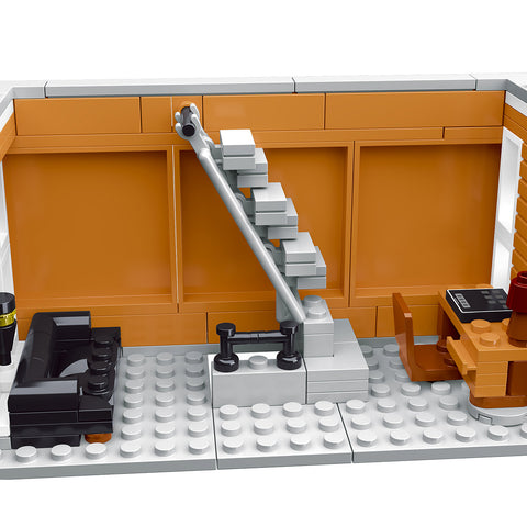 Mocsage Street Scene MOC European Department Corner Store with Light Building Blocks Set(3231PCS）