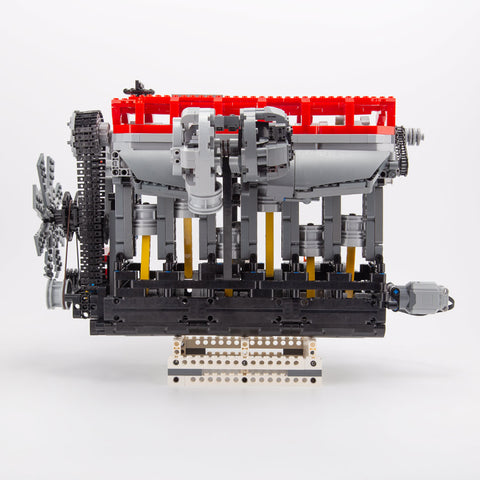 Mocsage Inline 6-Cylinder SOHC Turbocharged Engine Building Blocks Set (2013PCS)