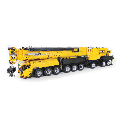 7778Pcs MOC Small Particles  V3.0 1�20 2.4G RC Mobile  LTM1750-9.1 All-terrain Crane  Building Blocks Construction  Vehicle Model