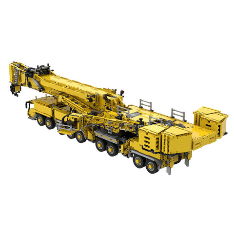 LTM11200 v2.0 Ultra Large Engineering Crane Model with 14 Motors Small Particle Building Blocks MOC Set (Dynamic Version/Yellow/8528PCS)