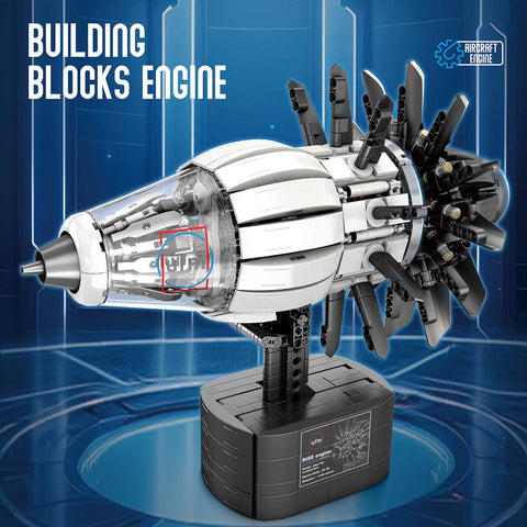 Mocsage MOC-180038 CFM-RISE Open Rotor Engine Building Blocks Set（1351PCS）