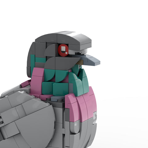 Mocsage MOC-208738 Feral Pigeon Building Blocks Set (255PCS)