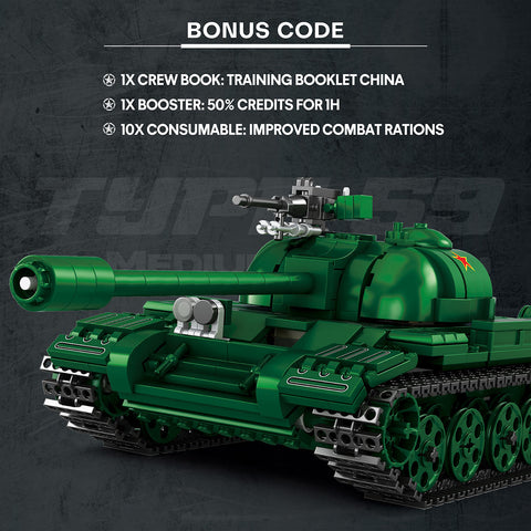 Mocsage 1/30 Scale Type 59 Tank Building Blocks Set(748PCS)