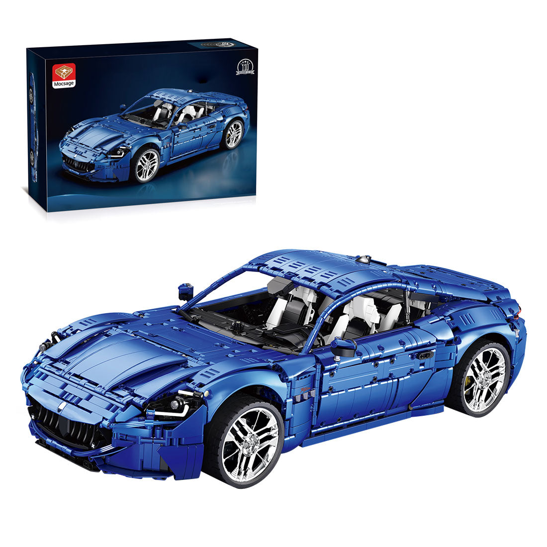 Mocsage 1/8 Scale Maserati Building Blocks Set (Blue/5480PCS)