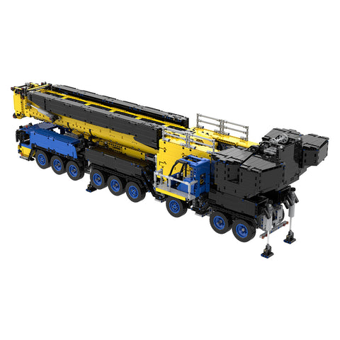 MOC Small Particles V3.0 1/20  2.4G RC Mobile LTM1750-9.1  All-terrain Crane Building Blocks  Construction Vehicle Model  (7778PCS)