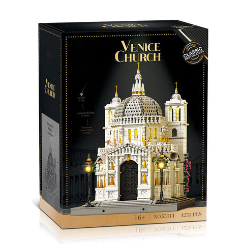 Mocsage 1/180 Scale Venetian Church Building Blocks Set(4277PCS)