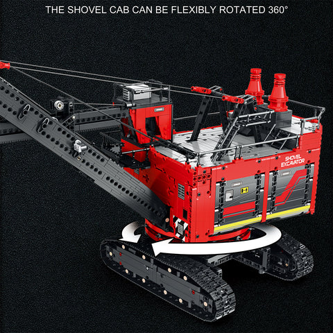 Electric Mining Shovel Model  Building Blocks MOC Set Toys  (2968PCS/RC Version)