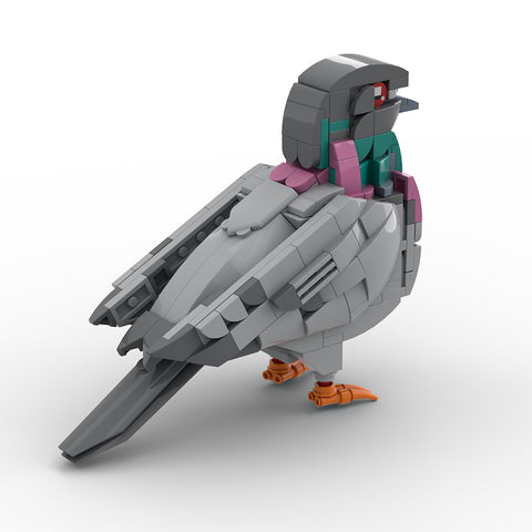 Mocsage MOC-208738 Feral Pigeon Building Blocks Set (255PCS)