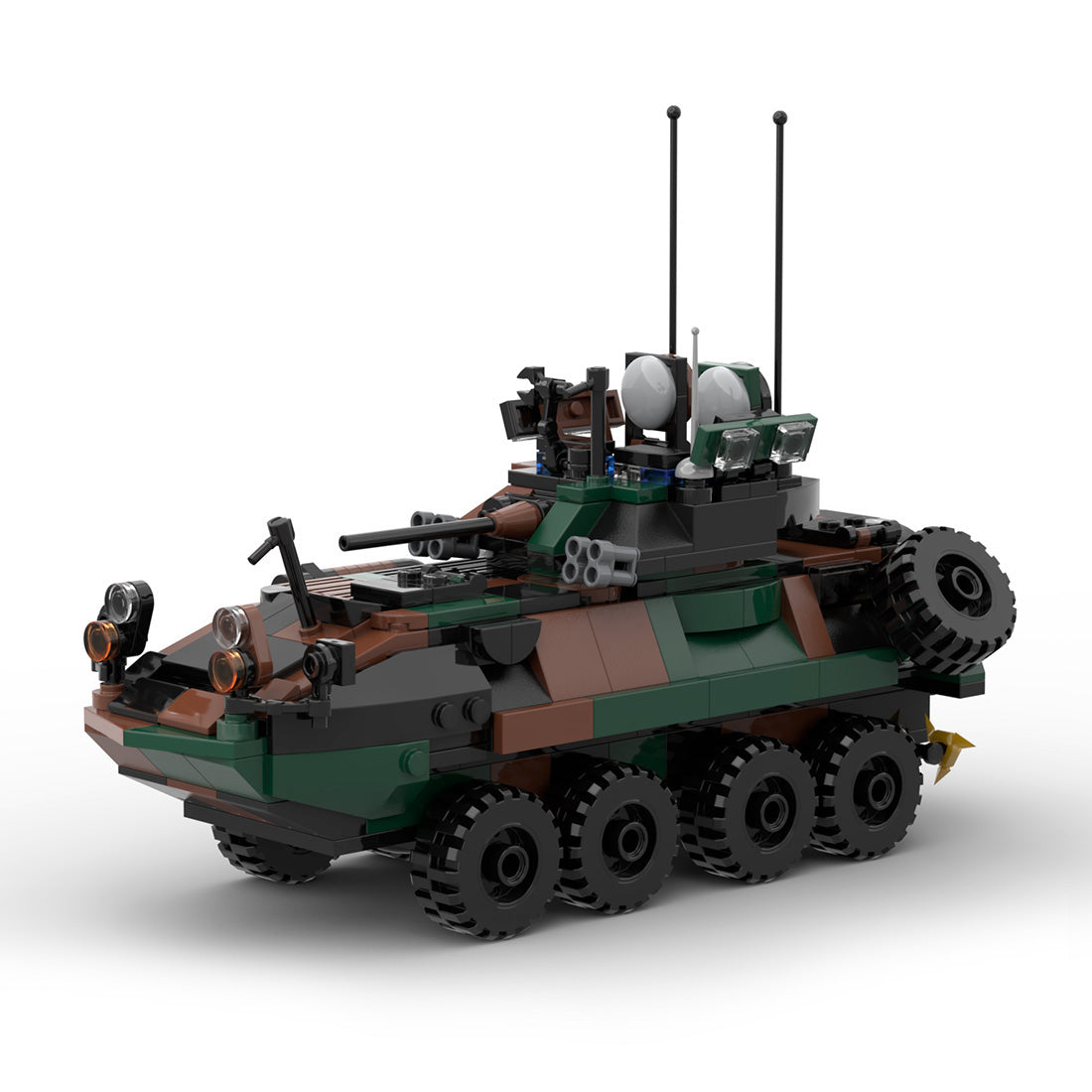 Mocsage  MOC-126469 DIY Assembly LAV-25 Infantry Fighting Vehicle Model Small Particles Building Blocks Set (476PCS)