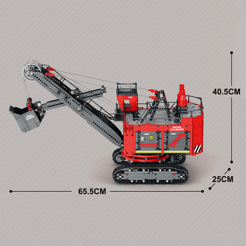 Electric Mining Shovel Model  Building Blocks MOC Set Toys  (2968PCS/RC Version)