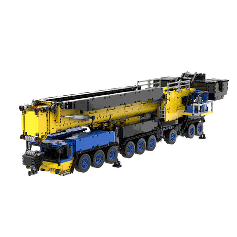 MOC Small Particles V3.0 1/20  2.4G RC Mobile LTM1750-9.1  All-terrain Crane Building Blocks  Construction Vehicle Model  (7778PCS)