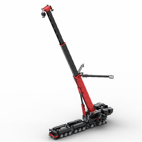 7778Pcs V3 1:20 2.4G 12-Motor 9-Bridge MOC Mobile LTM1750-9.1 All-road RC Crane Model