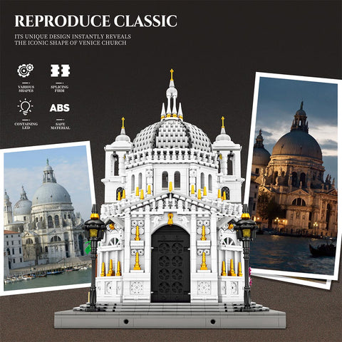 Mocsage 1/180 Scale Venetian Church Building Blocks Set(4277PCS)