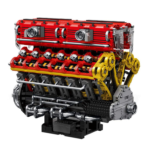 Mocsage 60° V12 Engine Building Blocks Set（4719PCS）