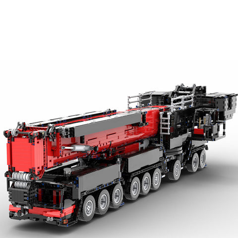 7778Pcs V3 1:20 2.4G 12-Motor 9-Bridge MOC Mobile LTM1750-9.1 All-road RC Crane Model