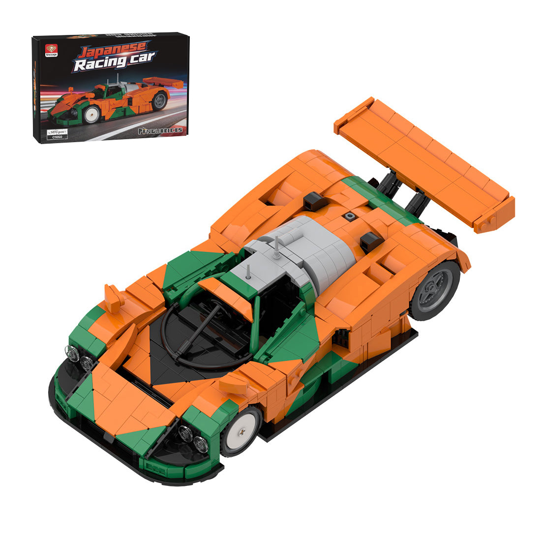 Mocsage Japanese Winning Racecar Building Blocks Set(1470PCS)