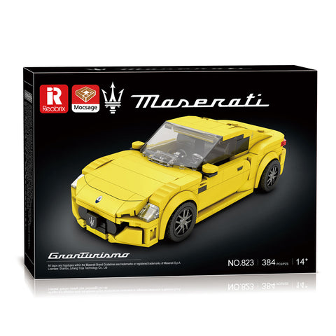 1/24 Scale 8 Studio Supercar Building Blocks Set (384PCS/Yellow)