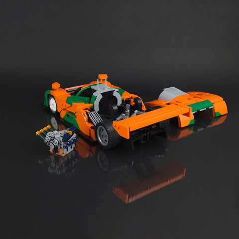 Mocsage Japanese Winning Racecar Building Blocks Set(1470PCS)