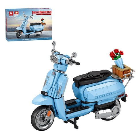 Y200 Extreme Style High-Power Scooter Building Blocks Set (1169PCS/Blue)