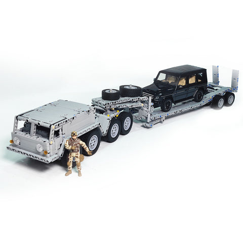 Heavy-duty Carrier Truck DIY  Building Blocks Set (1450PCS/- Dynamic Version)