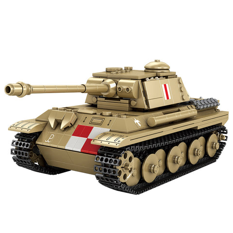 Mocsage 1/23 Scale Premium Medium pudel Tank Building Blocks Set(969PCS)