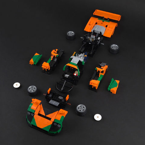Mocsage Japanese Winning Racecar Building Blocks Set(1470PCS)