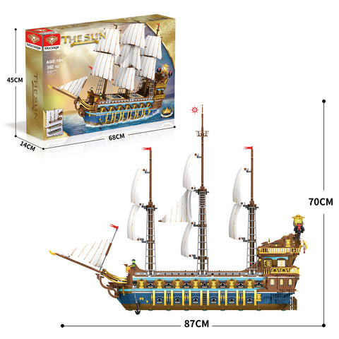 Royal Fleet Corsair Series  Building Blocks Assembly MOC  Toy STEM Set (3162PCS)