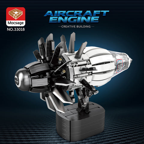 Mocsage MOC-180038 CFM-RISE Open Rotor Engine Building Blocks Set（1351PCS）