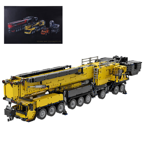 7778Pcs MOC Small Particles  V3.0 1�20 2.4G RC Mobile  LTM1750-9.1 All-terrain Crane  Building Blocks Construction  Vehicle Model