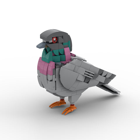 Mocsage MOC-208738 Feral Pigeon Building Blocks Set (255PCS)