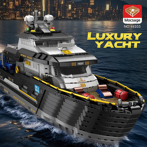 Mocsage MOC-185307 1/30 Scale Luxury Super-yacht Building Blocks Set（4421PCS）