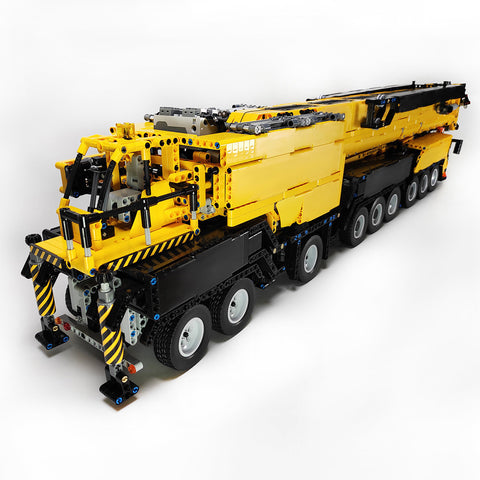 7778Pcs MOC Small Particles V3.0 1:20 2.4G RC Mobile LTM1750-9.1 All-terrain Crane Building Blocks Construction Vehicle Model