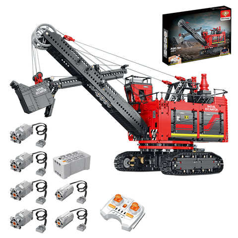 Electric Mining Shovel Model  Building Blocks MOC Set Toys  (2968PCS/RC Version)