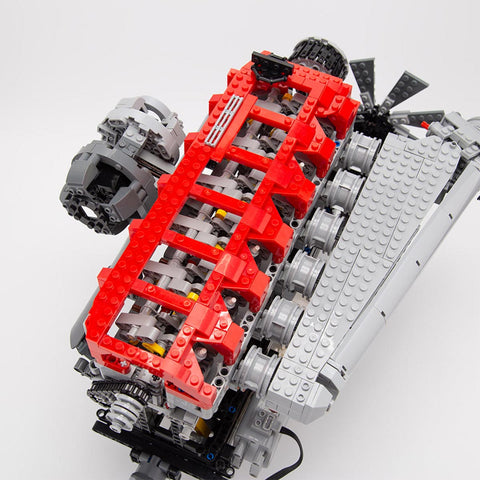 Mocsage Inline 6-Cylinder SOHC Turbocharged Engine Building Blocks Set (2013PCS)