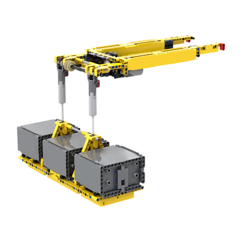 LG17 Crane Model DIY Assembly Building Blocks Set (Dynamic Version/12135PCS/Yellow)