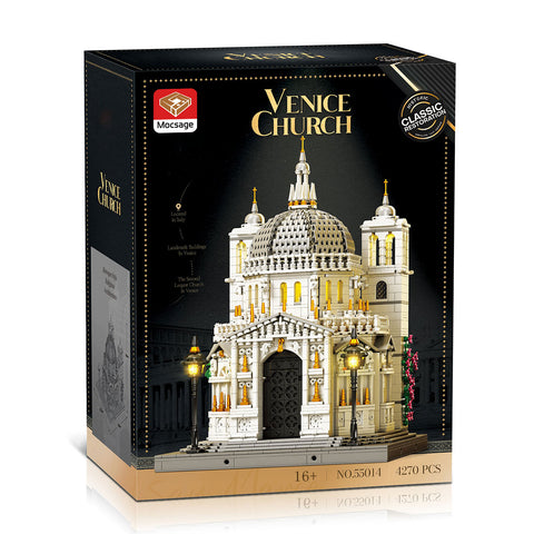 Mocsage 1/180 Scale Venetian Church Building Blocks Set(4277PCS)
