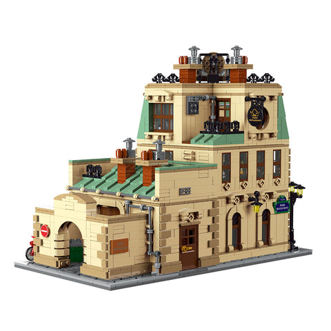 Mocsage Restaurants in Paris with Lights Modular Small Building Blocks Set (3104PCS)