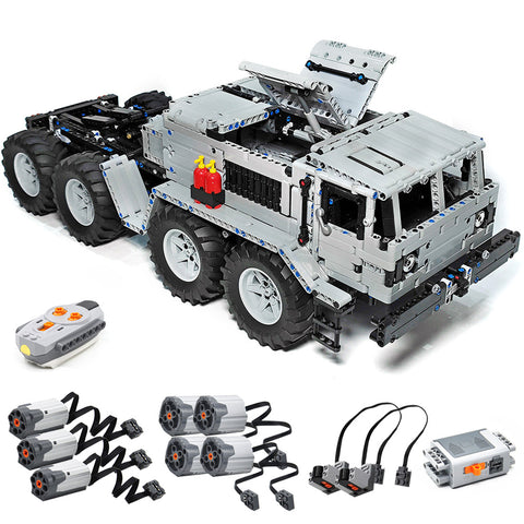 MAZ-537 8x8 Military Truck with  Electric Trailer DIY Building  Blocks MOC Set (5314PCS+)