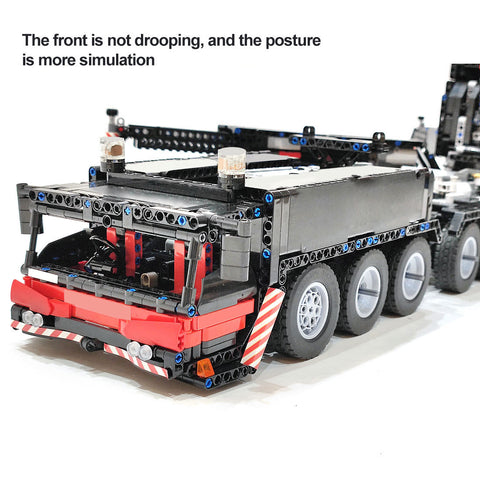 7778Pcs V3 1:20 2.4G 12-Motor 9-Bridge MOC Mobile LTM1750-9.1 All-road RC Crane Model