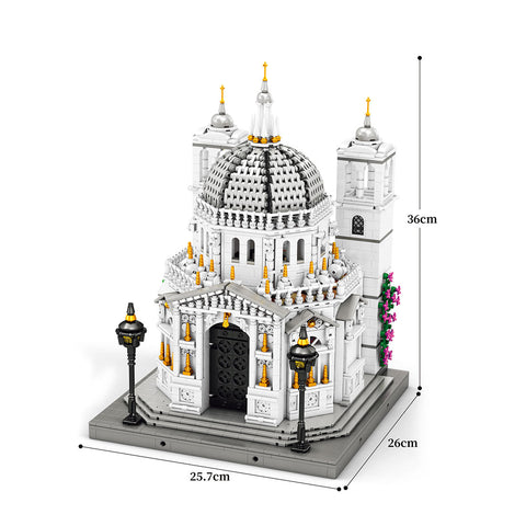 Mocsage 1/180 Scale Venetian Church Building Blocks Set(4277PCS)