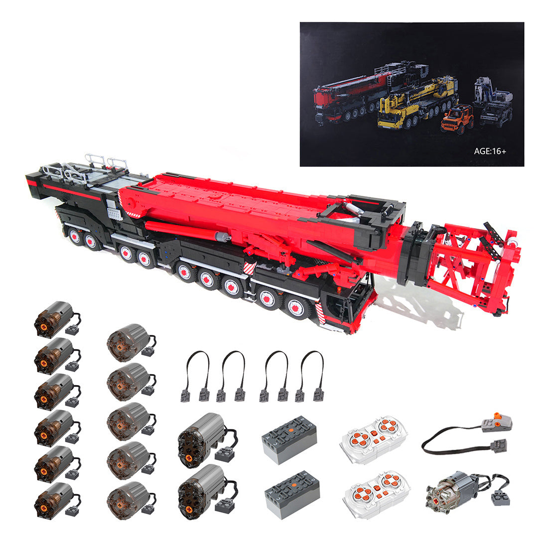 LTM-11200 14 Motors UCCS RC Engineering Crane Tech Building Blocks Set (Dynamic Version/12205PCS)