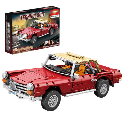 RC Vintage 280SL Sports Car  Model Building Blocks Toys STEM  Set (1578PCS)