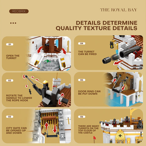 Royal Bay Pirate Series Assembly  Building Blocks MOC Toys STEM  Set (4168PCS)